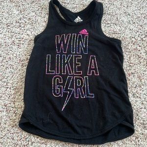 Girls adidas tank top size 4